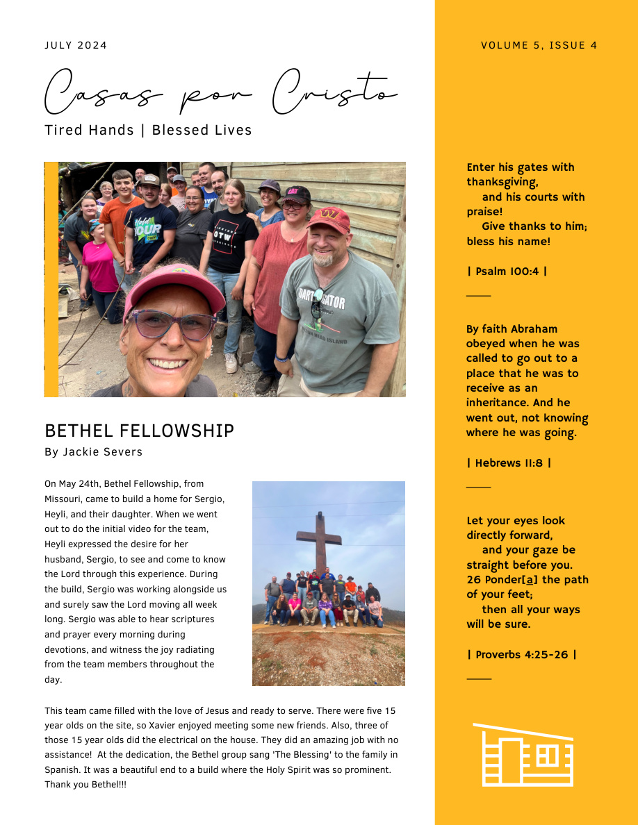 Casas por Cristo publication design